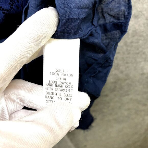 NWT L'atiste Sleepless Night Dress Womens S Blue Lace Cami Mini Slip Dress - Picture 11 of 11